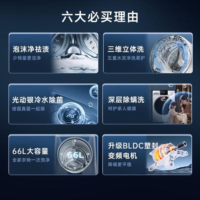 衣机：质量好又耐用性价比高可闭眼入！凯时尊龙人生2025十大公认最好的洗(图12)